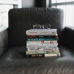 Pop-up library at Senior Center