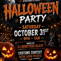 🎃 Halloween Party at Sneaky’s! 👻