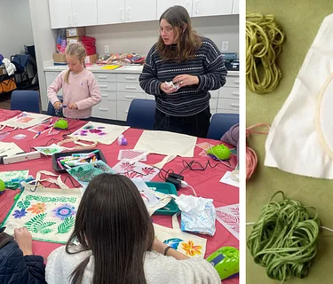 Open Studio: Embroidered Tote Bags