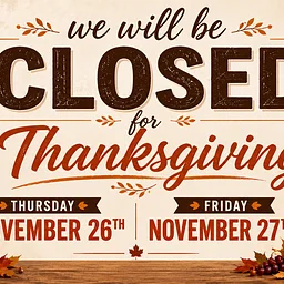 Holiday Closure – Thanksgiving
