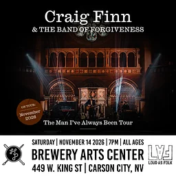 Loud As Folk & The Holland Project Present: An Evening with Craig Finn & the Band of Forgiveness | Saturday | November 14th 2026