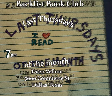 BACKLIST BOOKCLUB