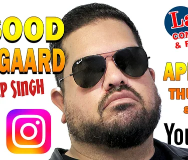 Comedy show: Masood Boomgaard Thurs. April 23rd at 8pm Laughs Comedy