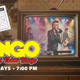 MUSIC VIDEO BINGO at The Savage Tap!