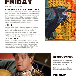 Flank Steak & David Rodgers for First Friday