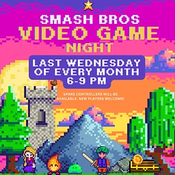 Monthly Video Game Smash Bros Game Night