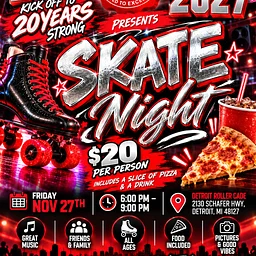 Raiders Class of 2007 skate night