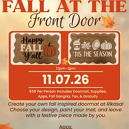 Fall at the Front Door: Door Mat Craft