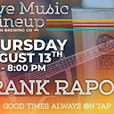Live Music Lineup: Frank Raponi