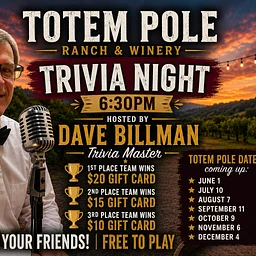 TRIVIA NIGHT with David ‘Bubba’ Billman
