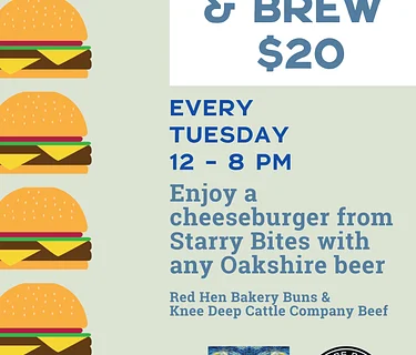 Tuesday Burger & Brew with Starry Bites