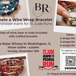 Wire Wrap Bracelet -St. Jude FUNdraiser