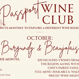 OCTOBER WINE CLUB