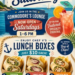 Commodore’s Lounge Open!