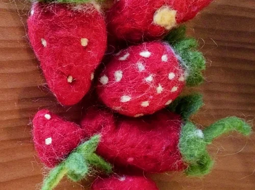 Felted Strawberry Workshop