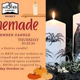 Handmade- Creepy Halloween Candle