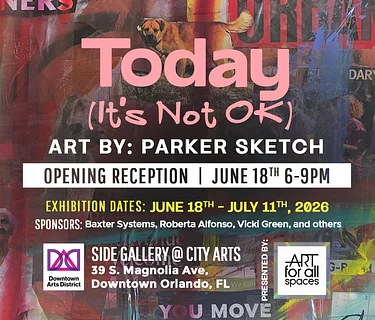 Today (It’s Not OK) A Special Exhibition by Parker Sketch at Side Gallery in CityArts