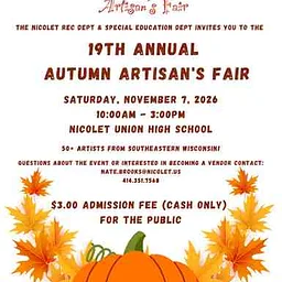 19th Annual Autumn Artisan’s Fair