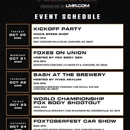 Foxtoberfest Car Show Meet Up