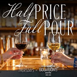 Half-Price Bottles of Wine - Thursdays