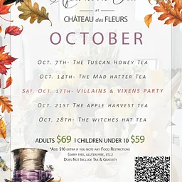 OCTOBER AFTERNOON TEAS