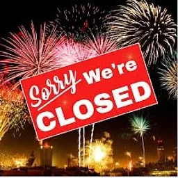 Closed New Year's Eve