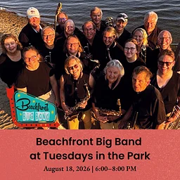 LIVE MUSIC: "Beachfront Big Band at Tuesdays in the Park" @ Detroit Lakes City Park Bandshell