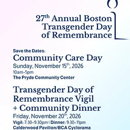 27th Annual Boston Transgender Day of Remembrance