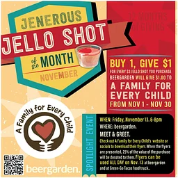 November's 'Jenerous Jello' Campaign featuring A Family for Every Child