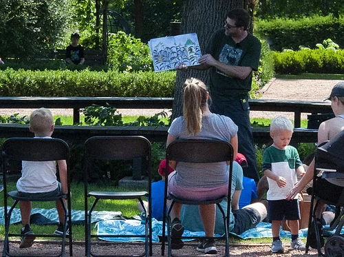 West Chicago Public Library Storytime in the Garden
