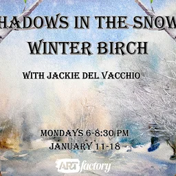 Shadows in the Snow: Winter Birch