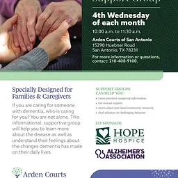 Arden Courts at San Antonio: Alzheimer’s and Dementia Support Group