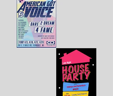 American Got Voice | Sketch Comedy Show (7:30pm) / Late Night House Party | Improvised Show (9:30PM)