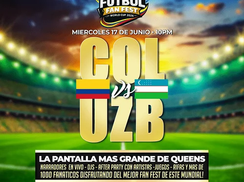 COLOMBIA vs UZBEKISTAN - #1 FUTBOL FAN FEST VIEWING PARTY