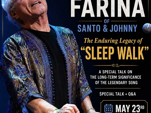 Johnny Farina of Santo & Johnny: The Enduring Legacy of “Sleep Walk” at the Long Island Music & Entertainment Hall of Fame and Museum