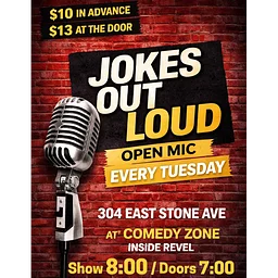 Jokes Out Loud (Open Mic)