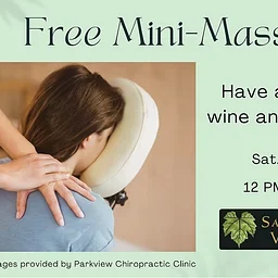 Wine and Unwind- Free Mini-Massages!