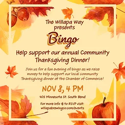 🦃❤️ Bingo for a Cause — Help Us Make Thanksgiving Happen! ❤️🦃