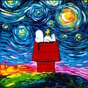 Paint & Sing: Starry Night Snoopy