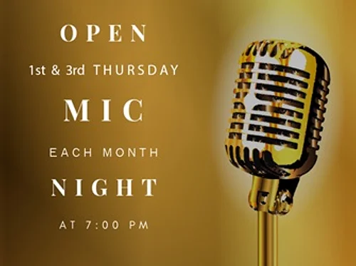 3rd Thursday Open Mic Night!