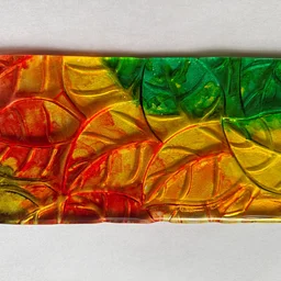 Fused Glass Mosaic Painting: Autumn Leaves