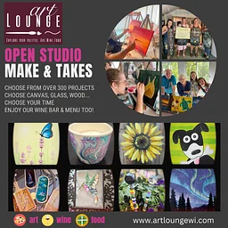 Make & Take/Open Studio available 1pm-9pm