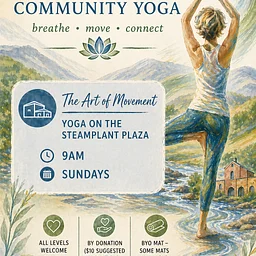 The Art of Movement: Yoga on the SteamPlant Plaza