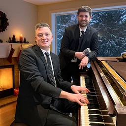 Nate Hance and Matthew Schmitz in Christmas with Keys and a Crooner