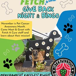 Give Back & Bingo Night – Fetch A Cure