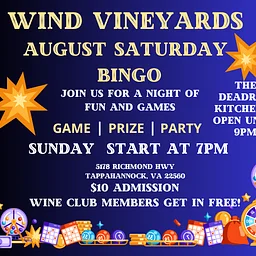 Bingo at Wind Vineyards