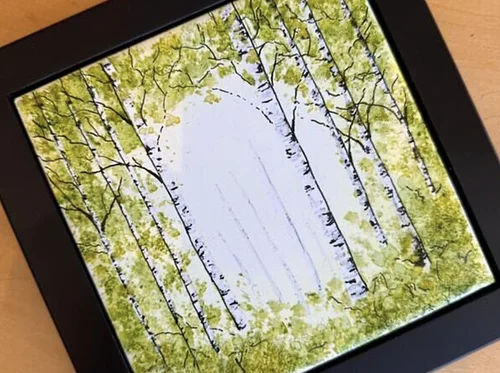 WORKSHOP: "Birch Trees on Tile Using Alcohol Ink" @ Art of the Lakes Gallery, Battle Lake