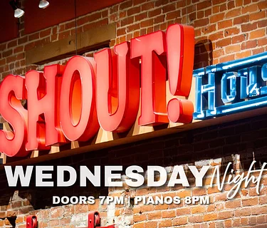 Dueling Pianos San Diego Wednesday Night | Live Music at The Shout! House | Performers: Jon, Martha, Tom