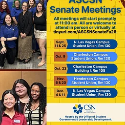 Fall 2026 ASCSN Senate Meetings