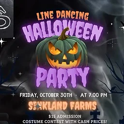 Line Dancing Halloween Party at Sinkland Farms!